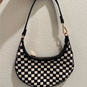Checkered Black and White Women's Bag